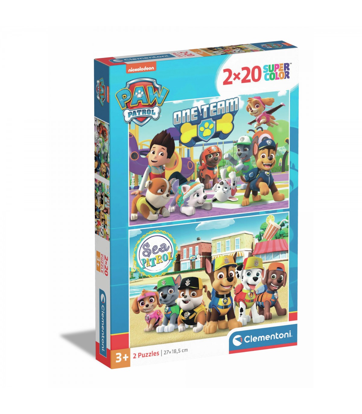 2 Puzzle da 20 Pezzi - Paw Patrol