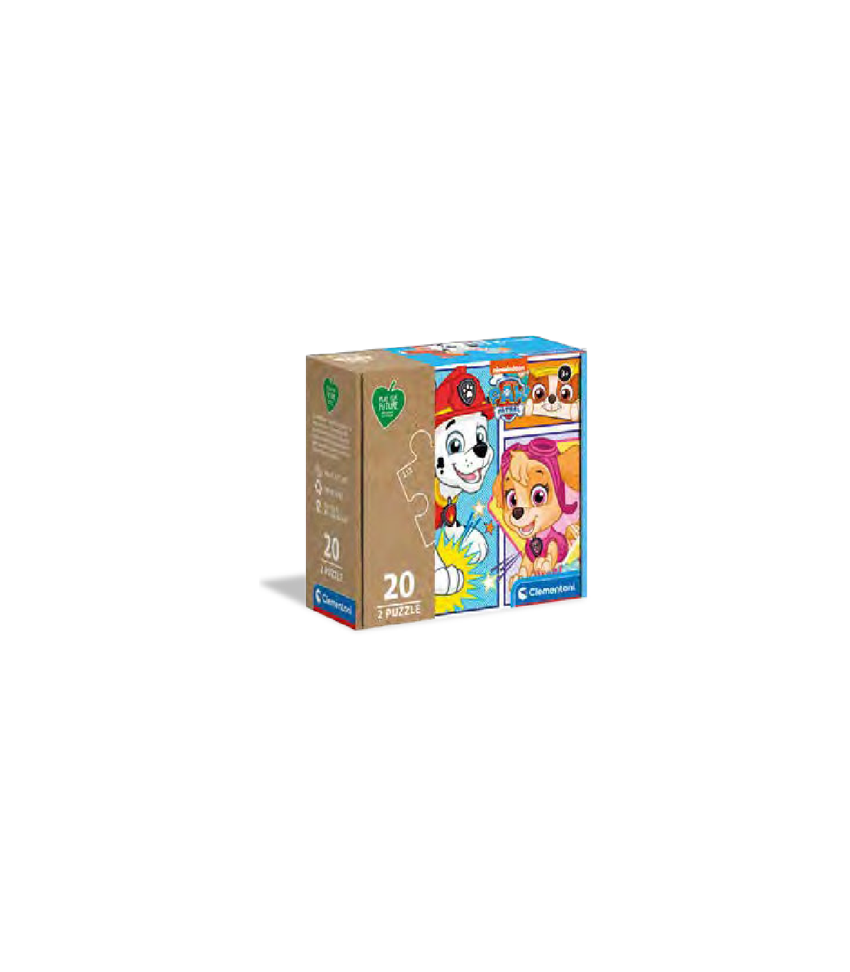 2 Puzzle da 20 Pezzi Play For Future Paw Patrol