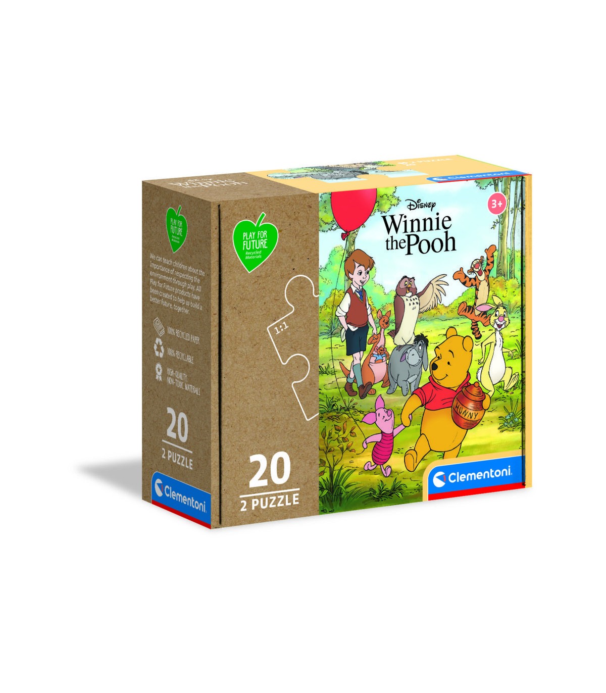2 Puzzle da 20 Pezzi Play for Future Winnie the Pooh
