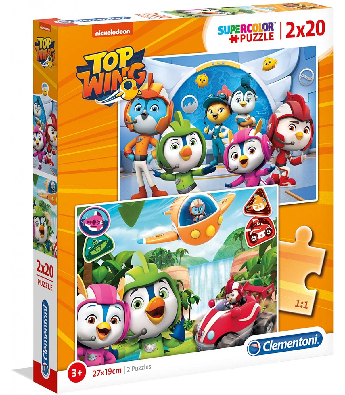 2 Puzzle da 20 pezzi - Top Wing