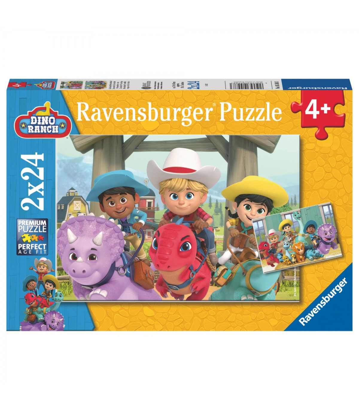 2 Puzzle da 24 Pezzi - Dino Ranch