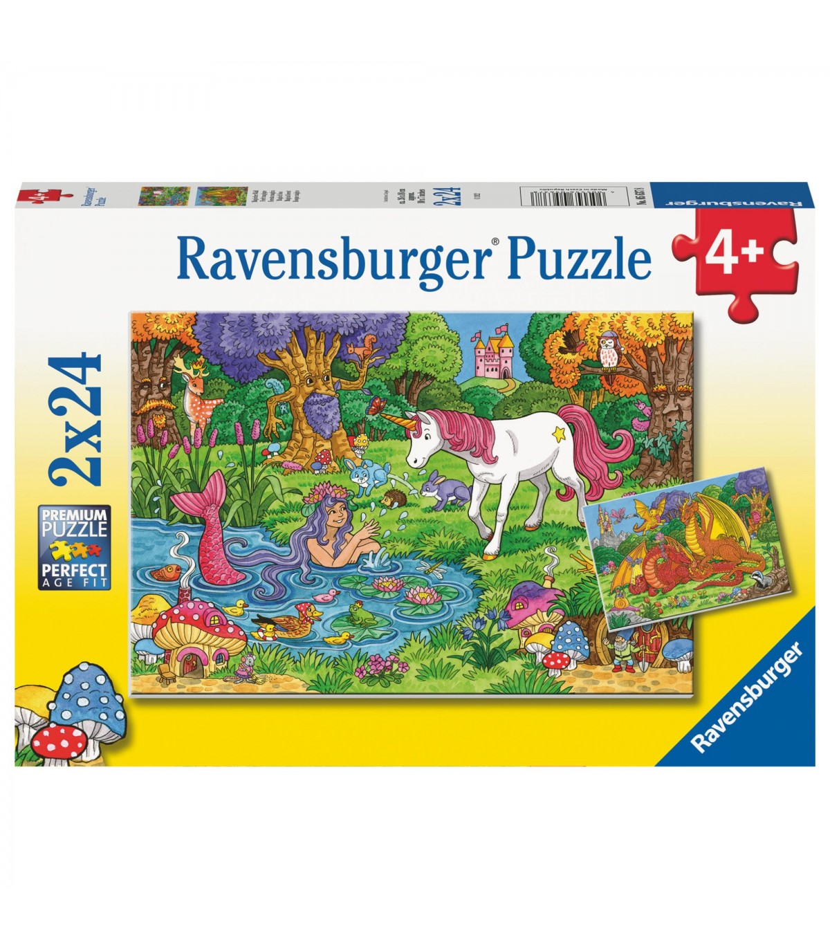 2 Puzzle da 24 Pezzi - Foresta Magica