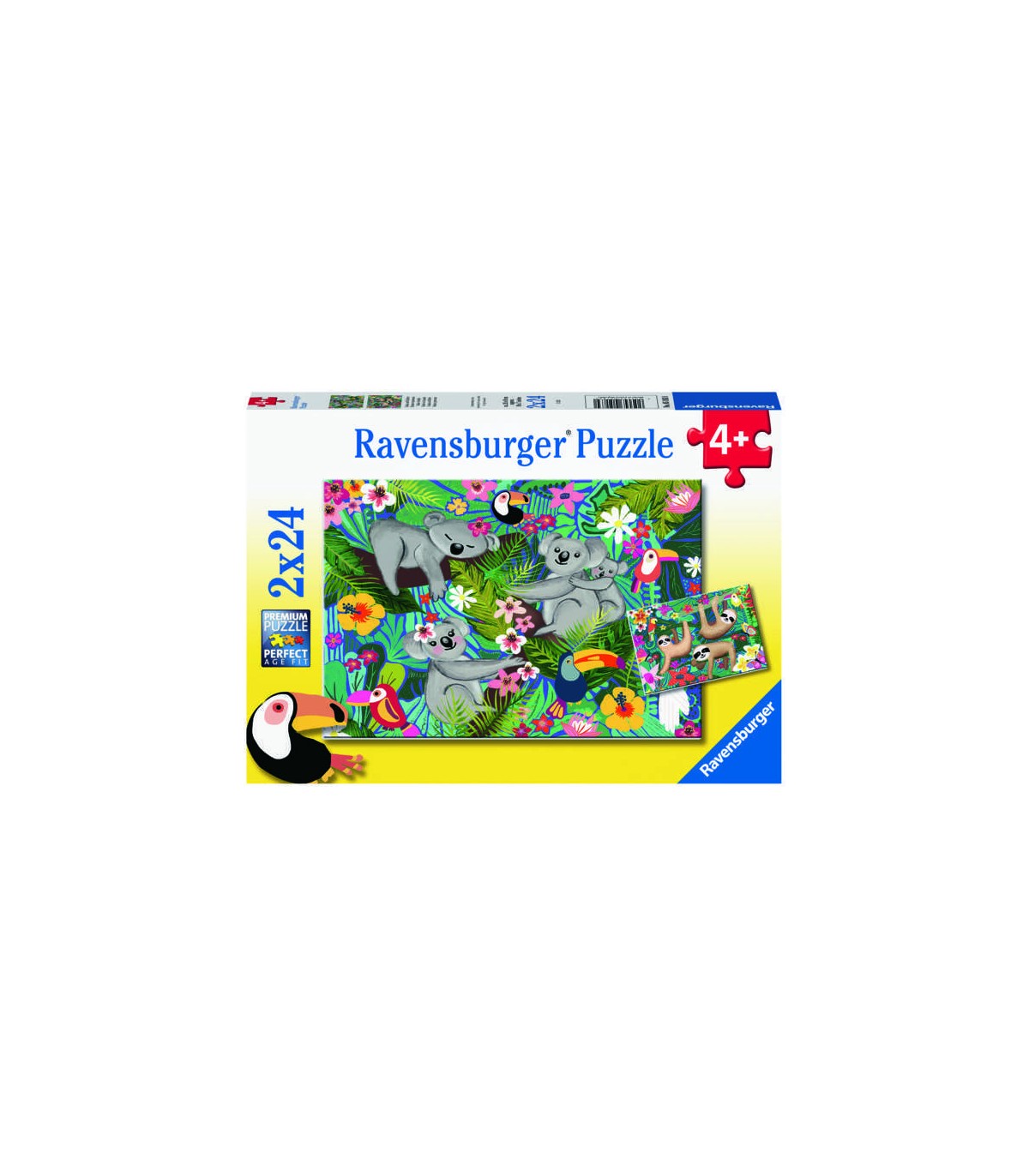 2 Puzzle da 24 Pezzi - Koala e Bradipi