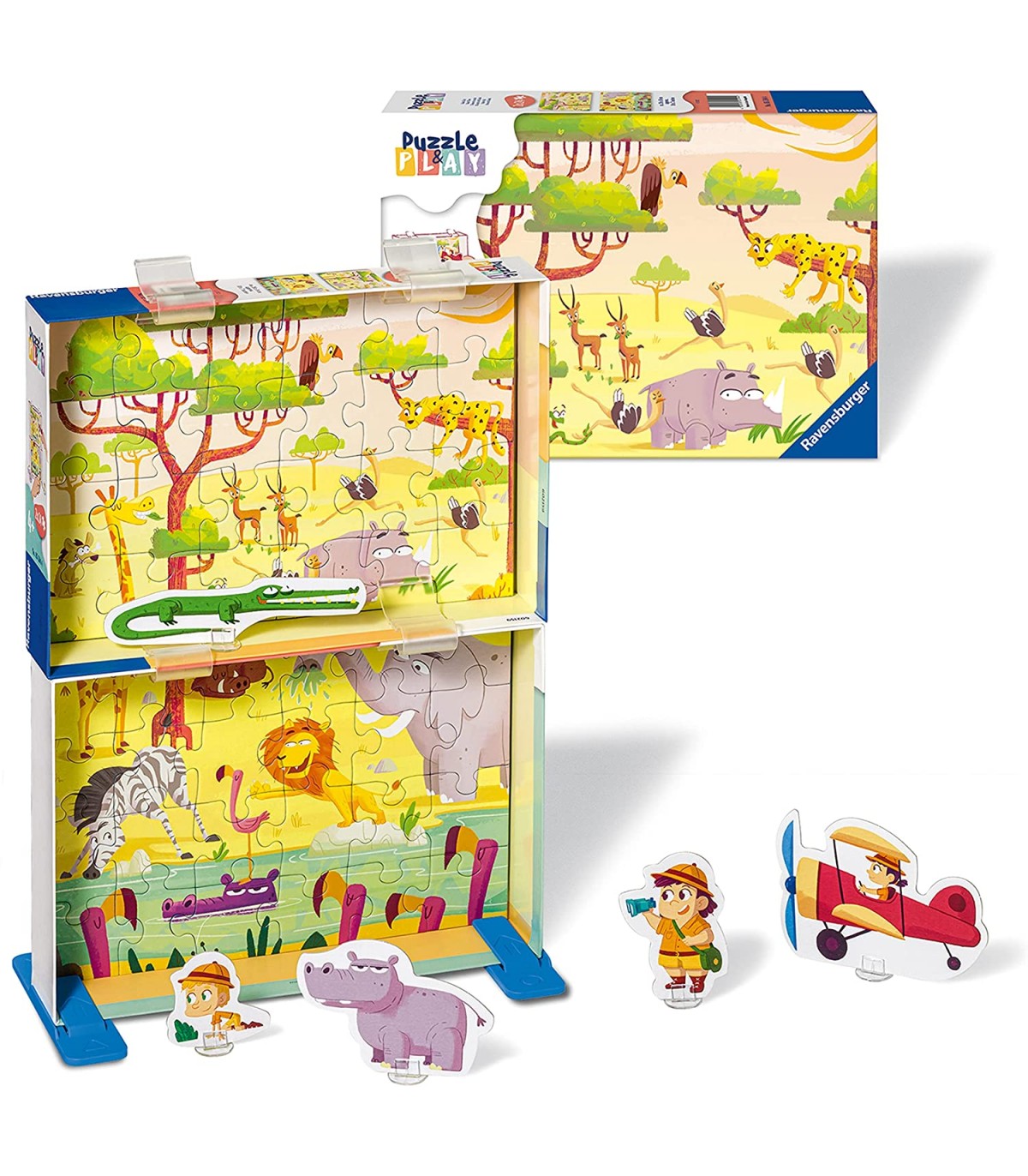2 Puzzle da 24 Pezzi Puzzle & Play - Gli Amici del Safari