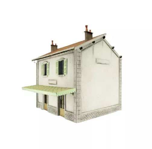 Stazione ferroviaria PLM con 2 porte Modello in legno 301004 - O 1/43