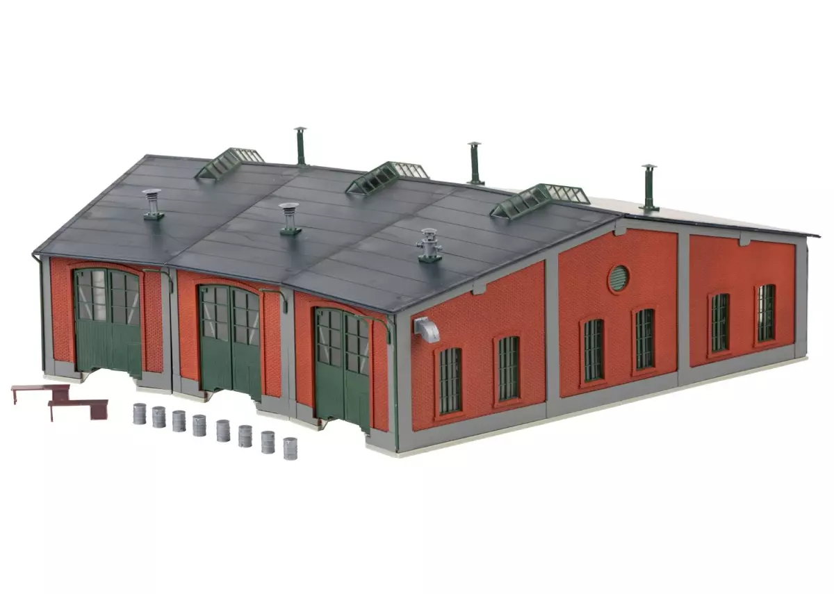 Sala rotonda per 3 locomotive in miniatura Marklin 72887 - HO 1/87 - 377 x 494 x 129 mm