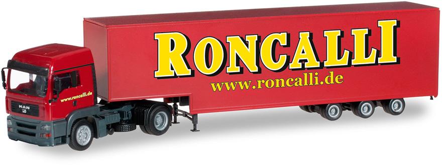 Herpa 304658 - Man TGA LX Jumbokoffer-sattelzug "roncalli"