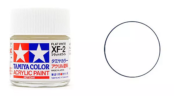 Vernice acrilica a barattolo - Blanc Mat XF2 - Tamiya 81702 - 10ml