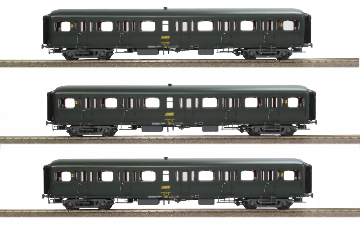 Set di 3 carrozze VTU Express Nord - LSMODELS 40319 - HO SNCF - EP IV