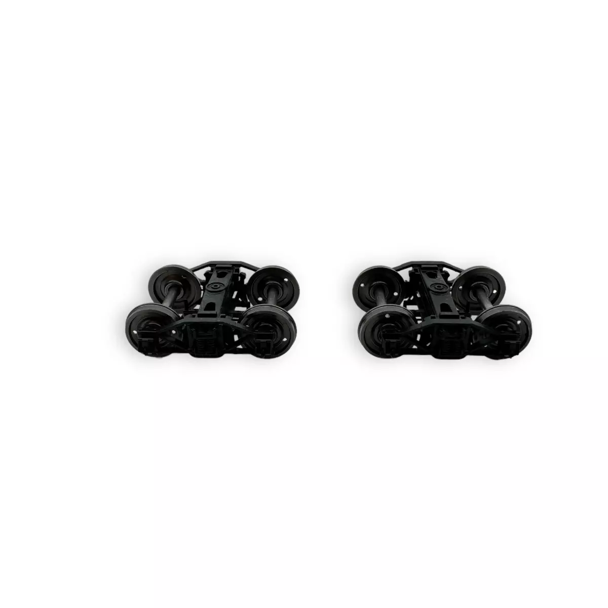 Set di due carrelli a ruote piene TP - Nero - REE Modello XB109J01
