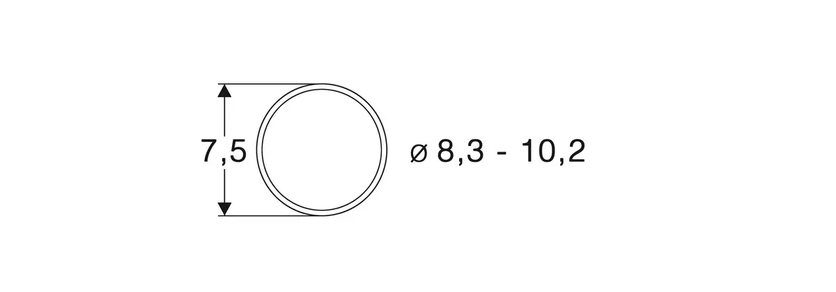 Confezione da 10 bende adesive - diametro da 8,3 a 10,2 mm - Roco 40068 - HO