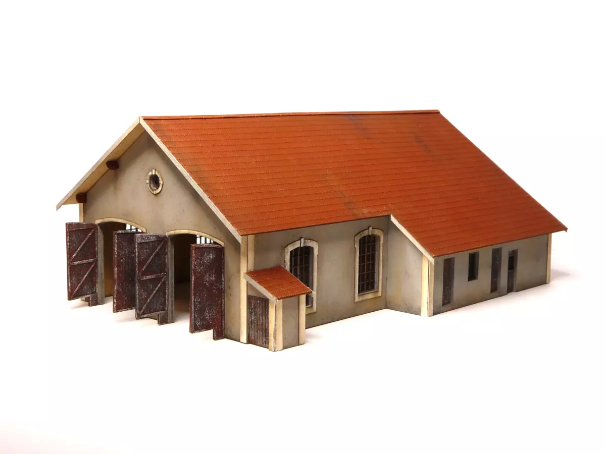 Capannone a 2 vie CFD - Modello Timber 105007 - HO 1/87