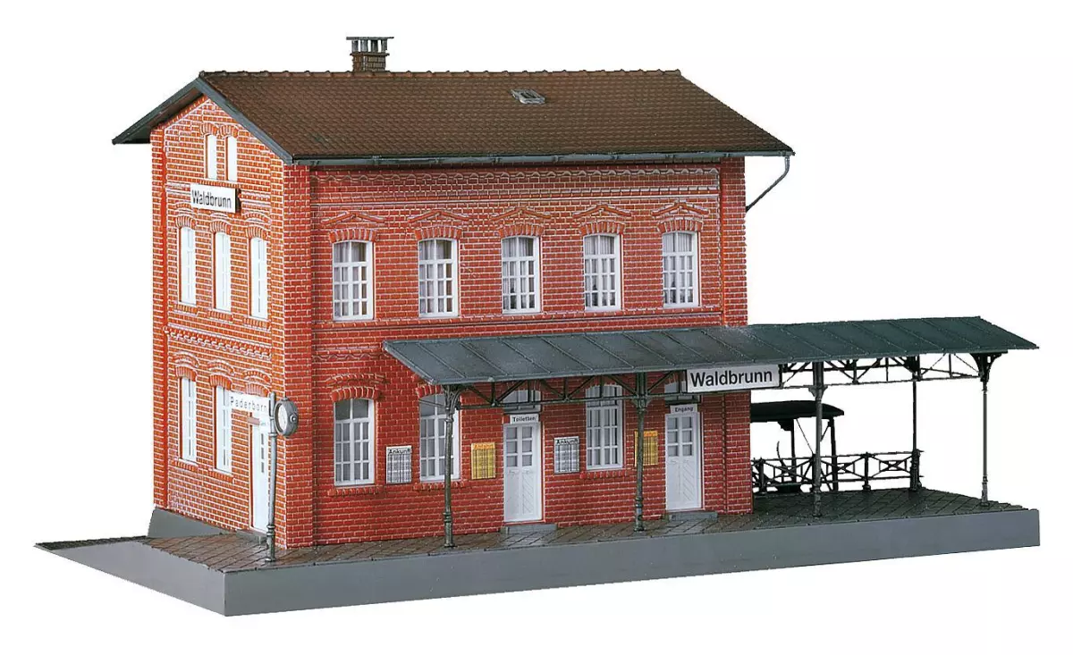 Stazione di Waldbrunn - FALLER 110099 - HO 1/87 - EP I - 240 x 125 x 135 mm - Facile da montare
