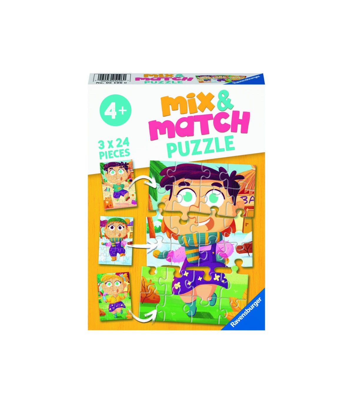 3 Puzzle da 24 Pezzi - Mix & Match: Fashion Mix