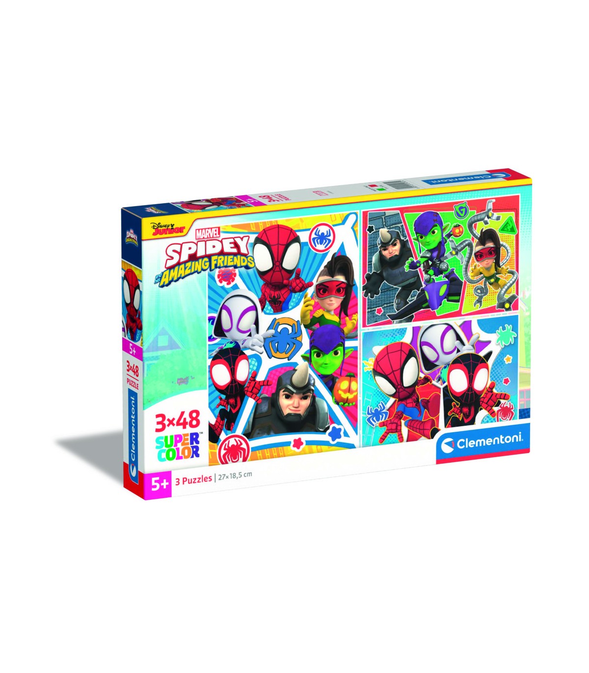 3 Puzzle da 48 Pezzi - Spidey and Friends