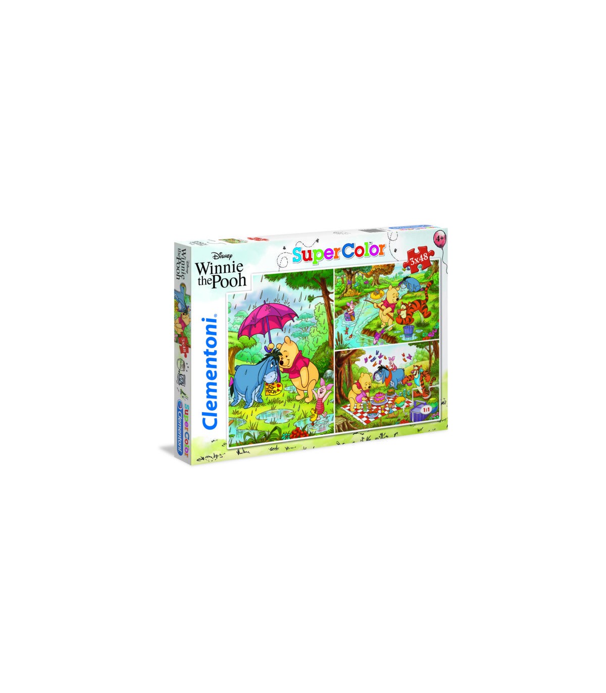3 Puzzle da 48 Pezzi Winnie the Pooh