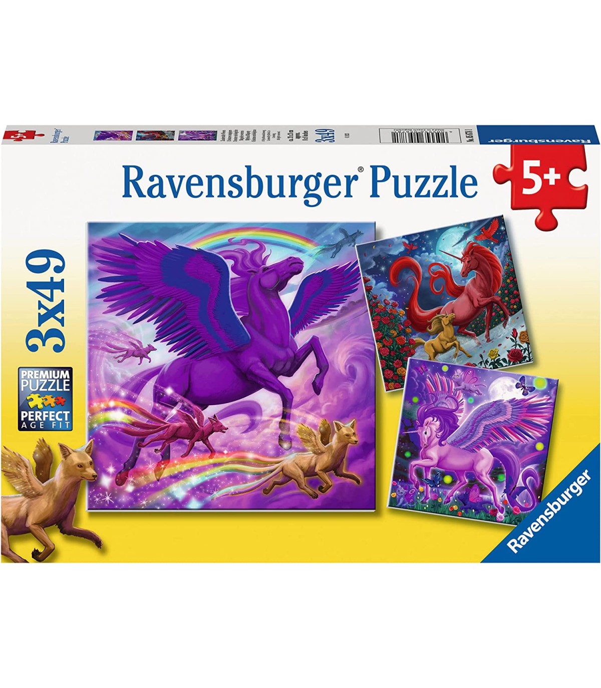 3 Puzzle da 49 Pezzi - Creature Mitologiche