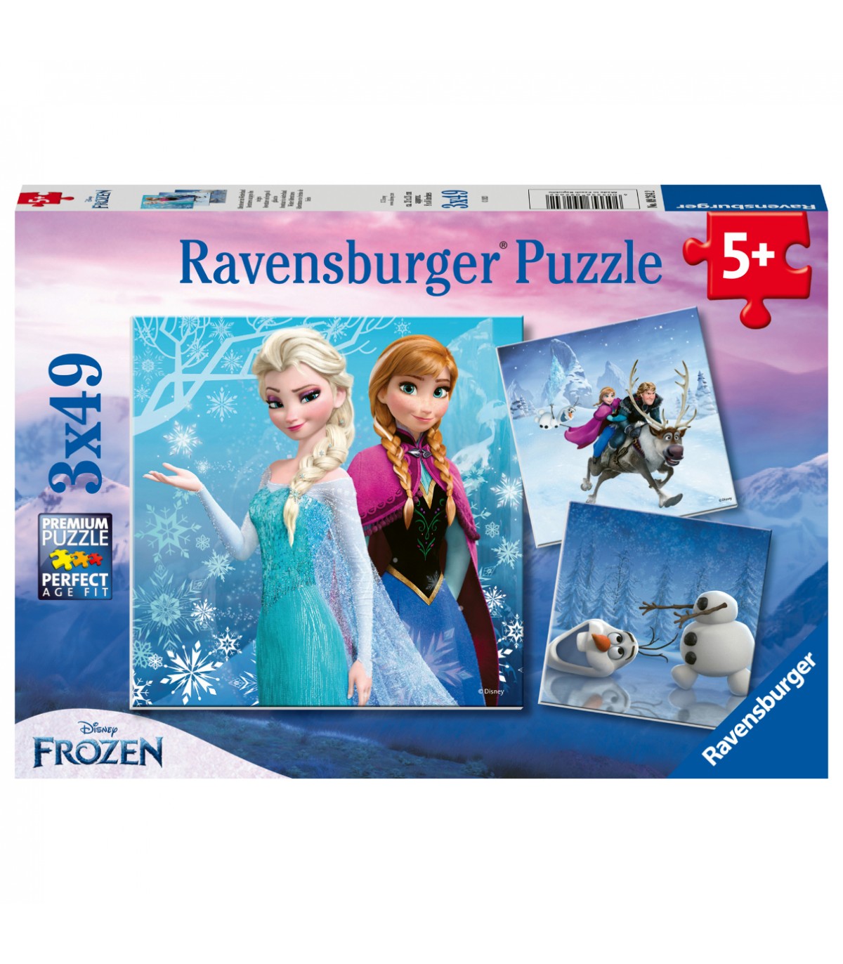 3 Puzzle da 49 Pezzi - Frozen B