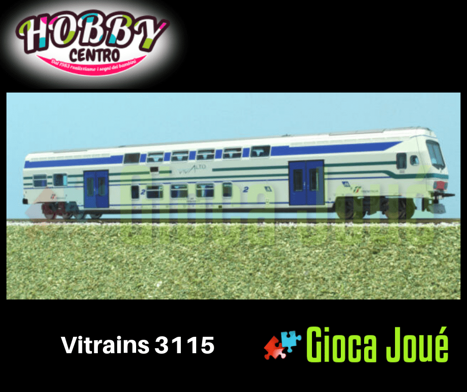 Vitrains 3115 - Carrozza Pilota Vivalto delle FS
