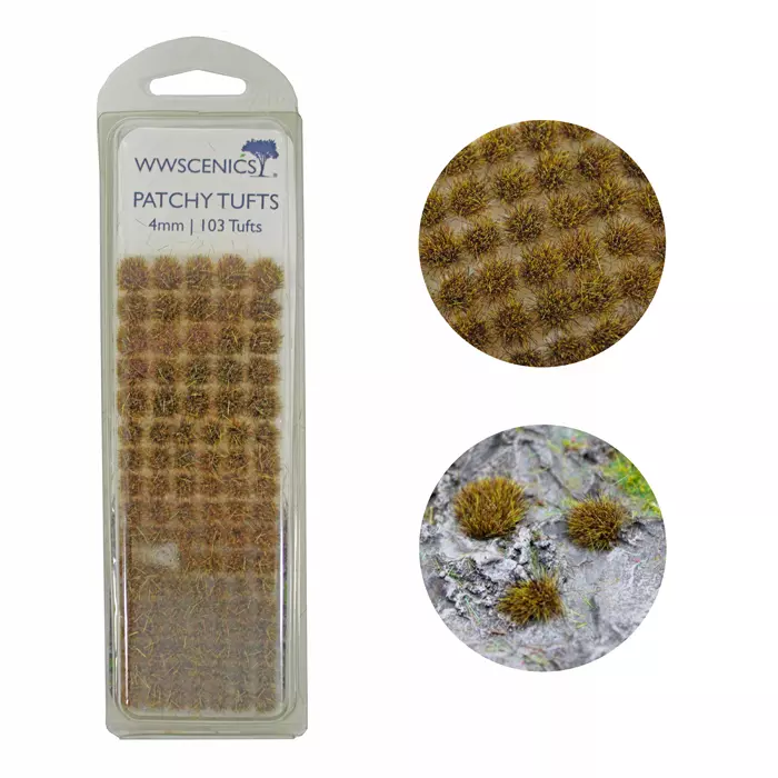 103 ciuffi d'erba statica autoadesivi - 4 mm - WWSCENICS W3T-PA4
