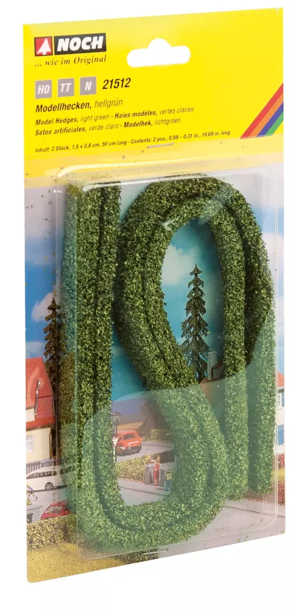 Siepe verde chiaro / 15 X 8 mm / 50 cm, 2 pezzi