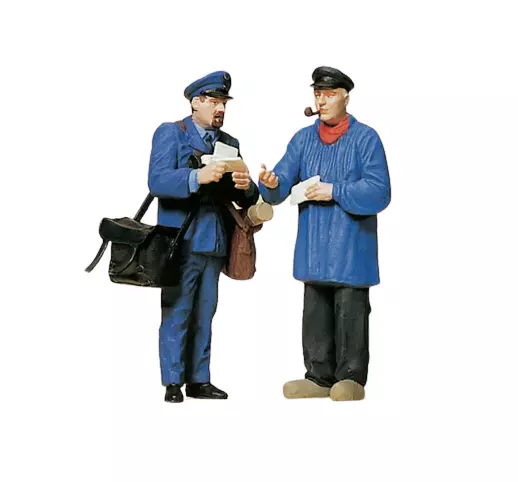 2 figure "Consegna della posta" PREISER 45093 - II G 1/22,5