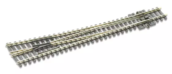 Aiguillage droit sans coeur polarisé longueur 160mm rayon 914mm angle 8° code 80 - Peco SL388