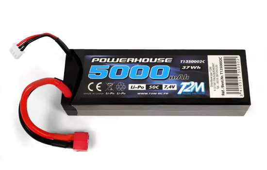 Accu LiPo 2S 7,4V 5000 mAh 50C - T2M 1350002C
