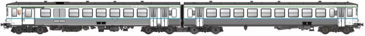 Treno diesel EAD X4696-XR8690 - LS Models 10530 - HO 1/87 - SNCF - Ep IV - Analogico - 3R