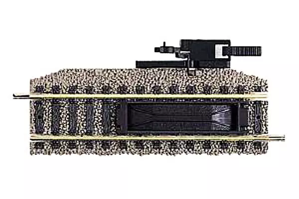 Guida di disaccoppiamento zavorrata ad azionamento manuale, lunghezza 100 mm - Fleischmann 6114