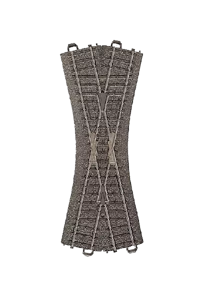 Marklin 24640 incrocio 24,3° - 188,3 mm - HO: 1/87 - Codice 83 - Binario C