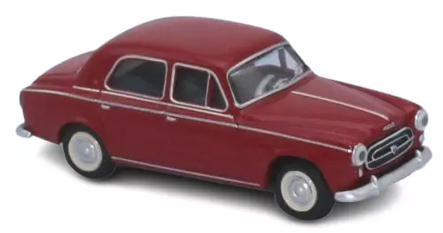 Peugeot 403 limousine 8cv 1959 rouge rubis - Sai 6204 - HO 1/877
