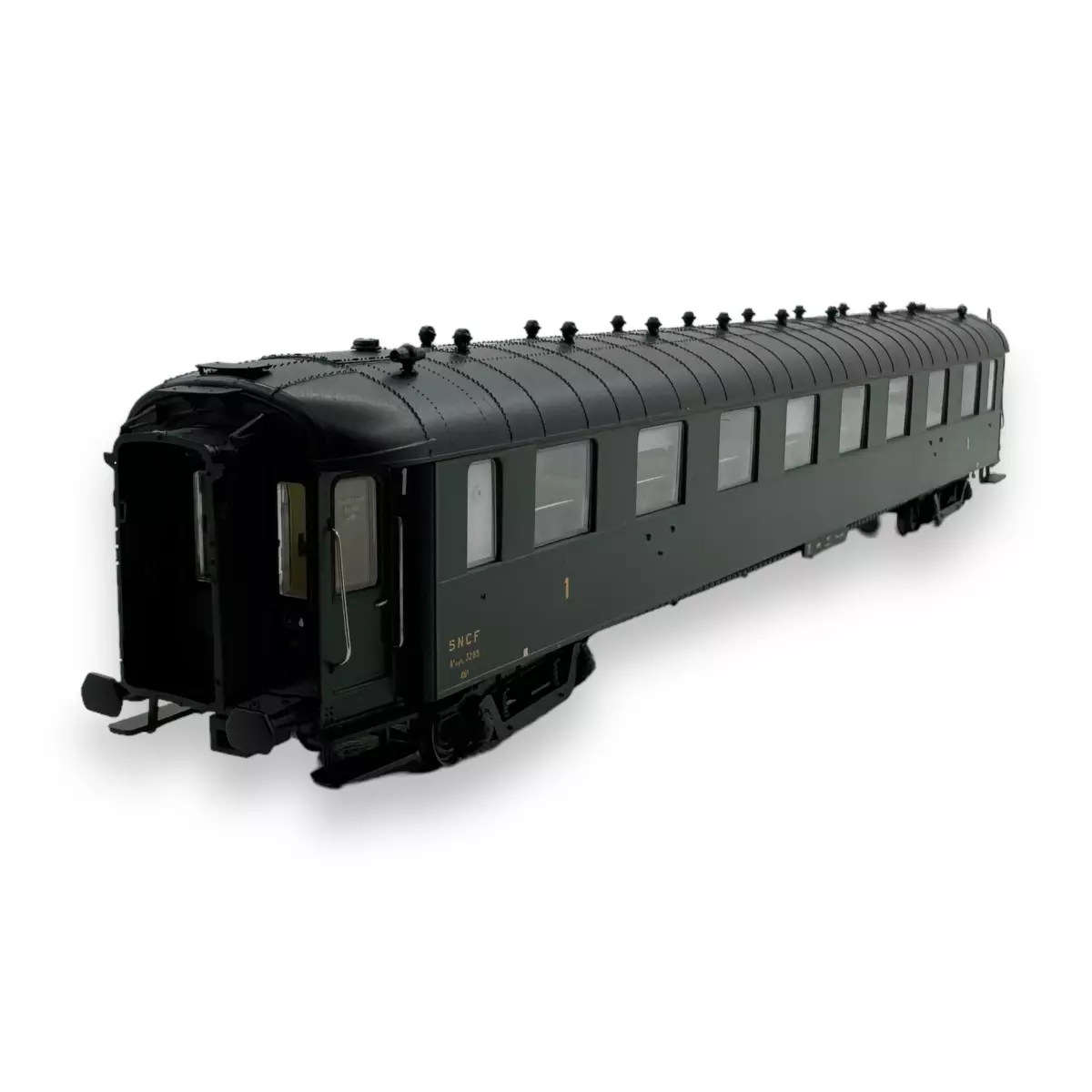 Automobile OCEM A8 di prima classe in livrea verde con telaio e tetto neri con marcature 1950 - MODELS WORLD 40201