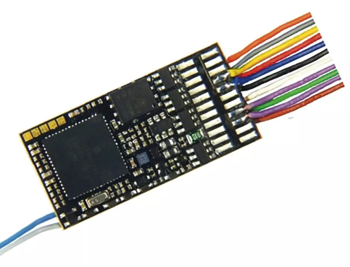 Decoder sonoro Zimo a 8 pin (NEM 652), multiprotocollo, compatibile NMRA