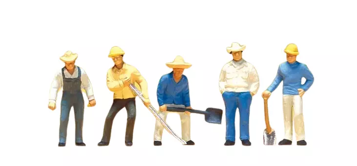 Confezione di 5 binari - Figurina - PREISER 10031 - Scala HO: 1/87