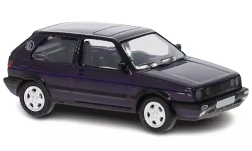 VW (Volkswagen) Golf II GTI Prugna scuro metallizzato PCX 870304 - HO 1/87