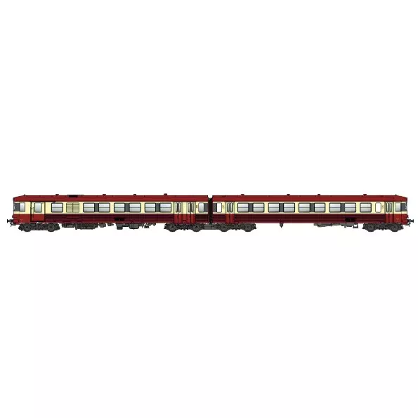 Treno diesel EAD X4696-XR8693 - LS Models 10063 - HO 1/87 - SNCF - Ep V - Analogico - 2R