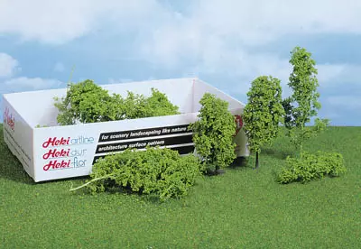 15 Alberi e cespugli - Verde chiaro - HEKI 1631 - Scala HO / TT / N / Z