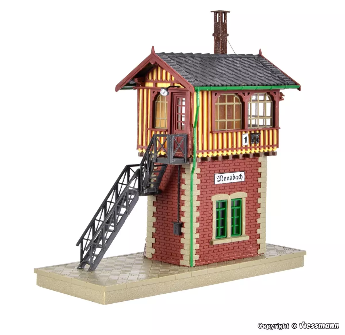 Scatola di segnalazione Moosbach 130x53x125mm VOLLMER 45731 - HO 1/87