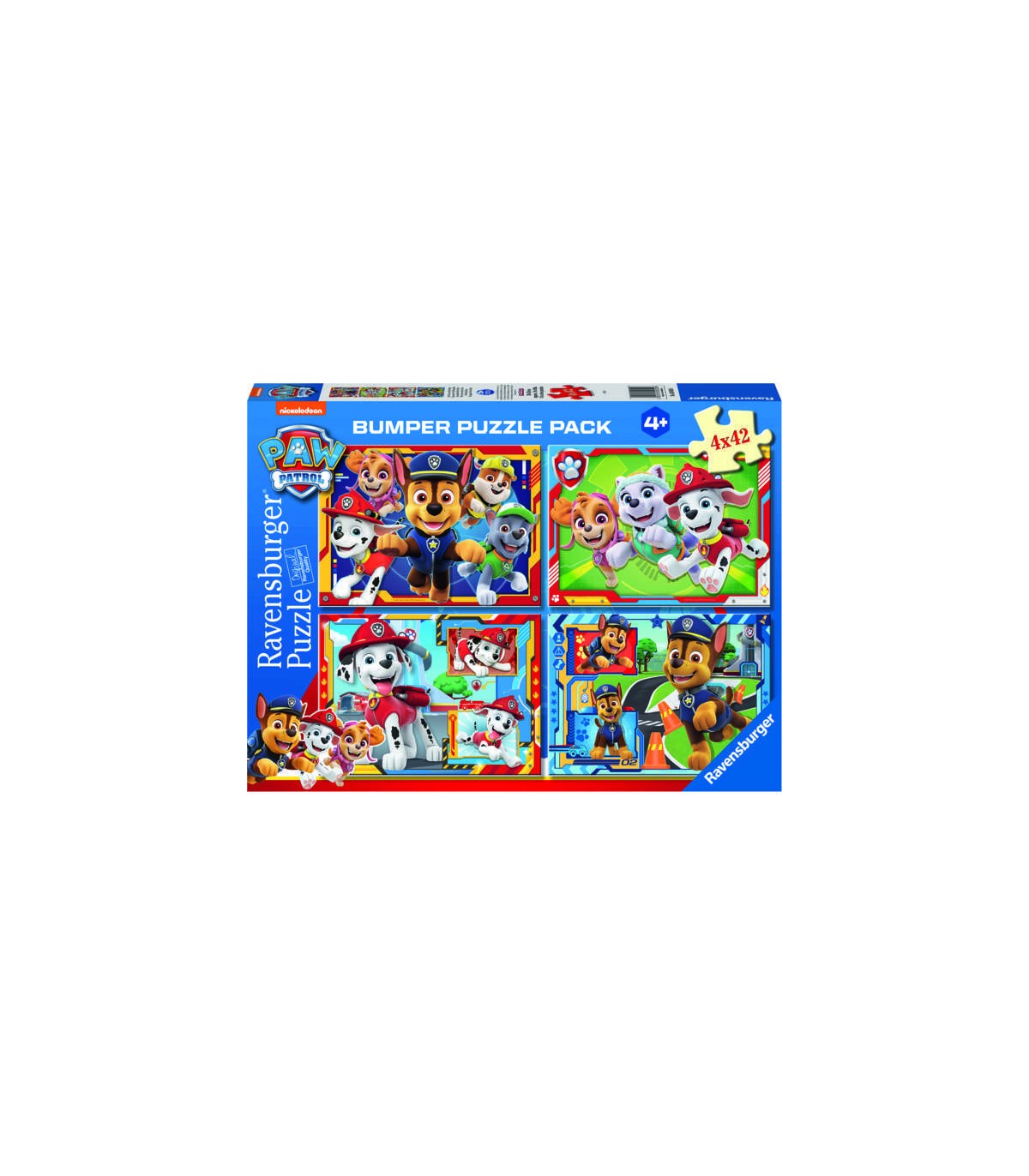 4 Puzzle da 42 Pezzi - Paw Patrol