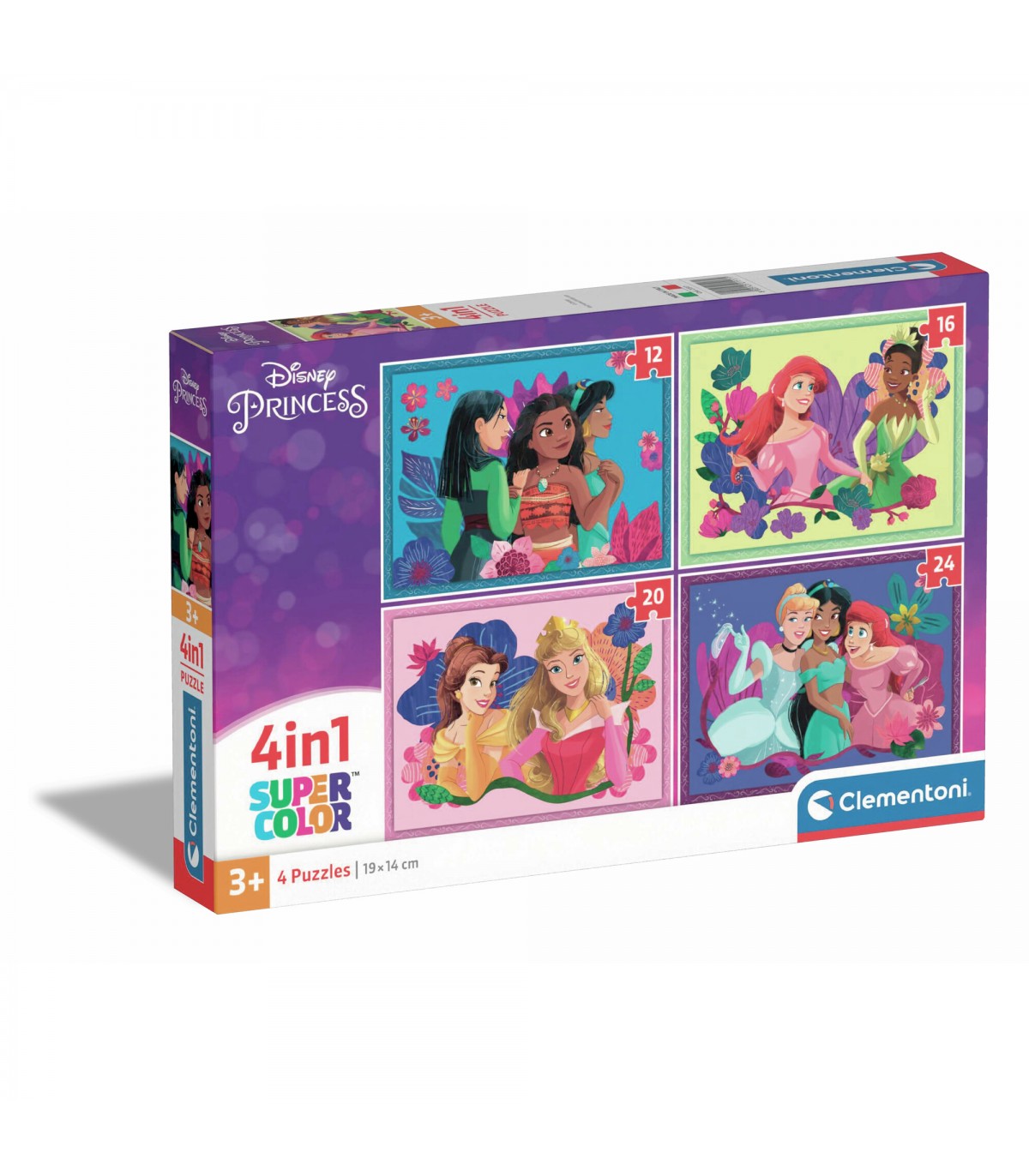 4 Puzzle in 1 - Disney Princess