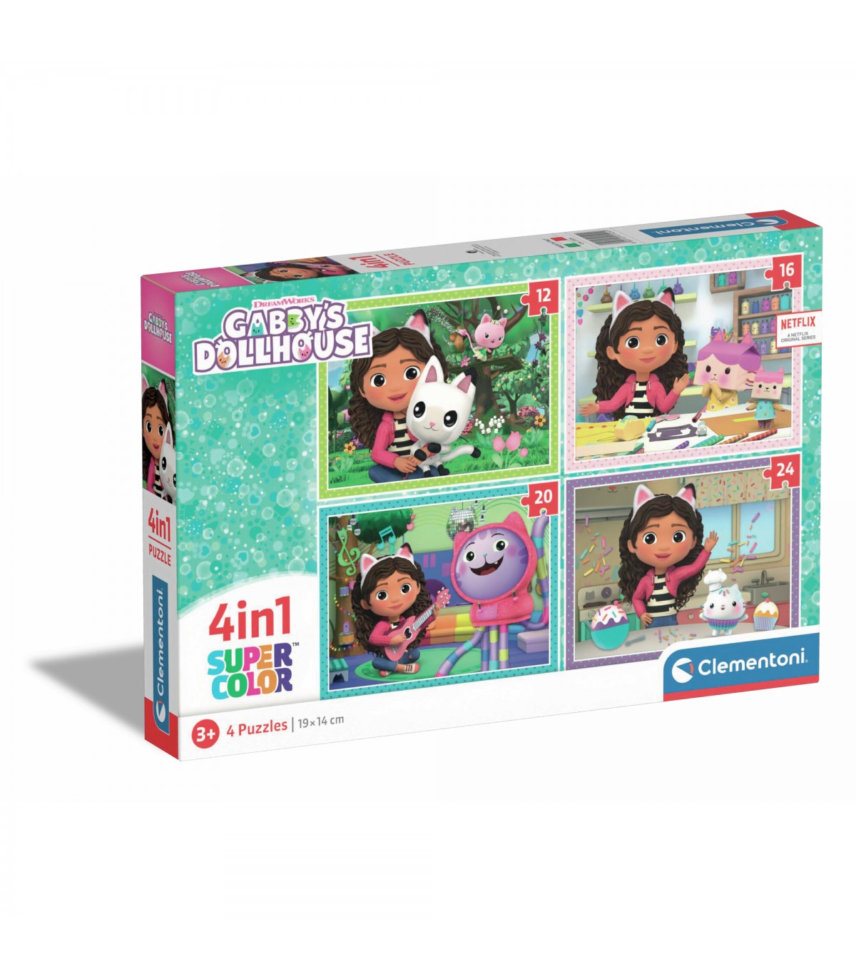 4 Puzzle in 1 - Gaby's Dollhouse