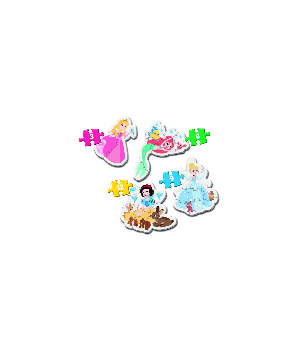 4 Puzzle in 1 - My First Puzzles: Disney Princess