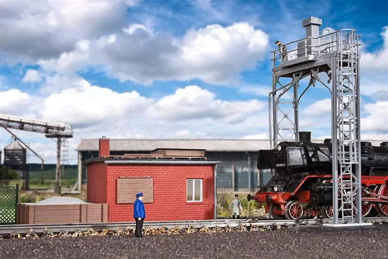 Stazione di sabbiatura con edificio