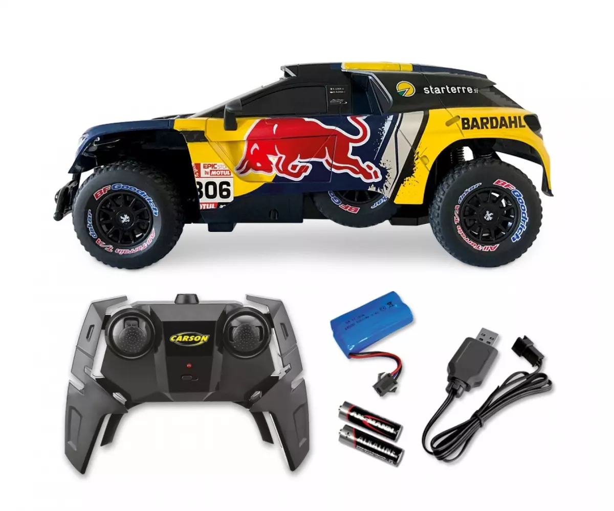 Auto radiocomandata Peugeot 3008 Rally DKR LOEB 19 - Carson 500404311 - 1/16 - 100% RTR
