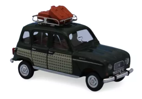 Renault 4 Parisienne verde scuro - SAI 1735 - HO 1/87