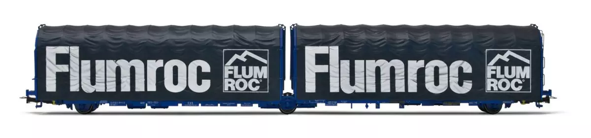 Carro coperto a 3 assi tipo Lailps, Flumroc, della SNCF-JOUEF HJ6252 - HO 1/87th