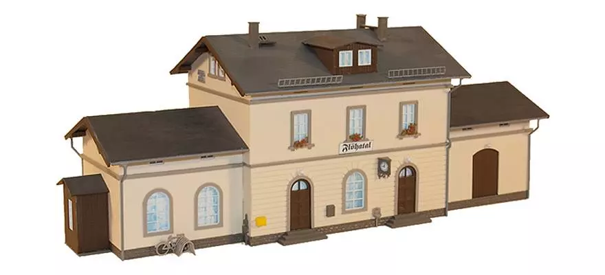 Stazione della piccola città "Flöhatal" Auhagen 11368 - HO : 1/87 - 272 pezzi