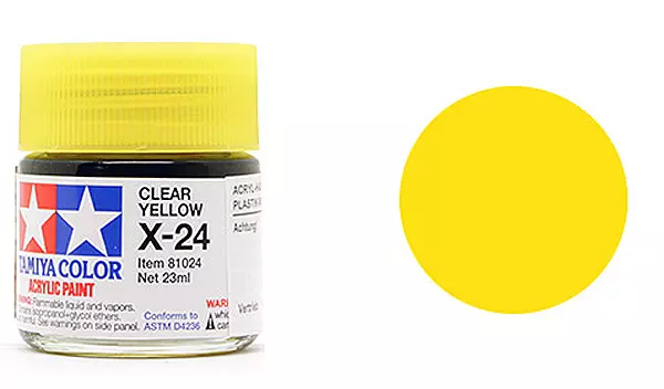 Vernice acrilica lucida gialla