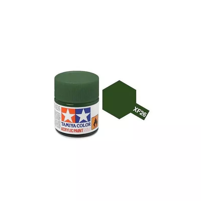 Vernice acrilica - Verde scuro MAT XF26 - TAMIYA 81726 - 10 mL